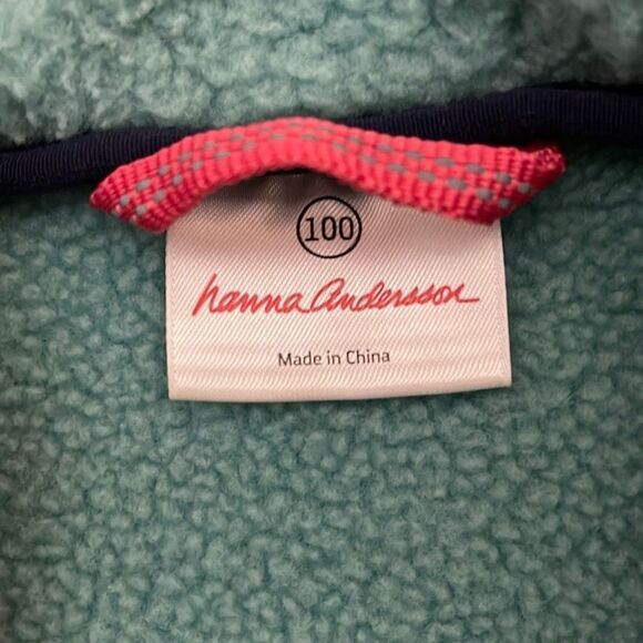 Hanna Andersson Girls Headed Out Sherpa Fleece Vest 100/4 - Picture 3 of 5